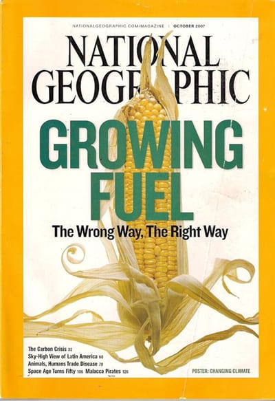 NATIONAL GEOGRAPHIC OKTOBER 2007 EDITIE 10 ENGELS TIJDSCHRIFT GROWING FUEL