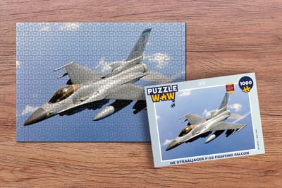 Puzzel De straaljager F-16 Fighting Falcon - Legpuzzel - Puzzel 1000 stukjes volwassenen