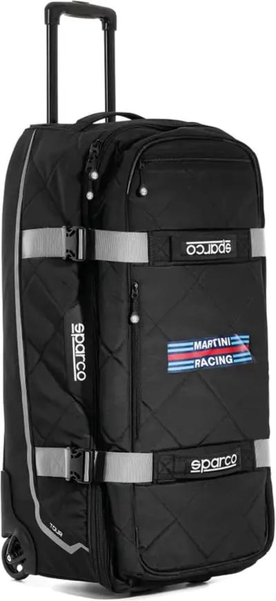 Sparco Martini Racing Borsa Tour Martini-R Tas - Zwart/Zilver — Maat Onesize