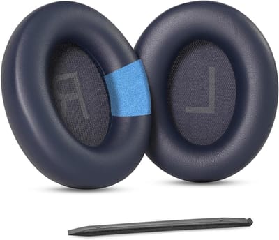 Vervangende Oorkussens voor Space Q45 Hoofdtelefoon - Earcups van Kunstleer, Comfortabel en Duurzaam (Blauw)