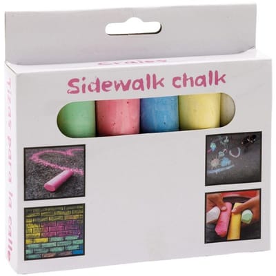Stoepkrijt - 18x stuks - multi color - dik krijt - buiten speelgoed - voor kinderen