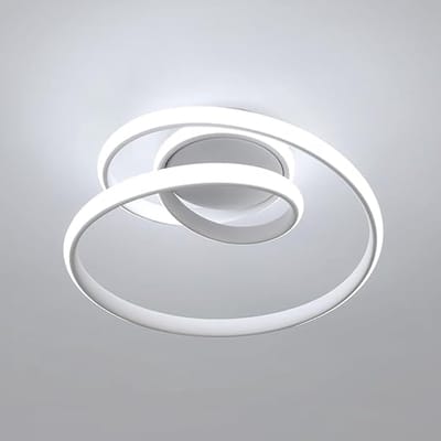 Moderne LED Plafondlamp Spiraal 36W Wit Koud Licht