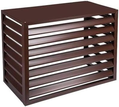Afscherming Airco Buitenunit - Beschermhoes Airco - Apparatuur Beschermen - Verbetert Luchtstroom - 100 x 50 x 70 cm - Grijs