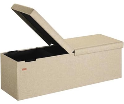 Zitbank met Opbergruimte 115x38x38cm - Opvouwbaar en Inklapbaar - Stevig en Functioneel
