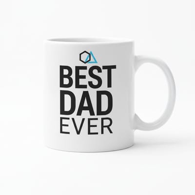 “Best Dad Ever” Mok 330 ml – Stoer Modern Ontwerp – Perfect Vaderdag, Verjaardag & Bedankcadeau voor Papa