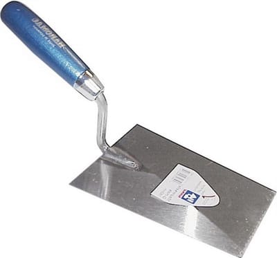 Troffel S-nek - Metselgereedschap - Metselwerk Afwerken - Gehard staal - 160 mm - Blauw