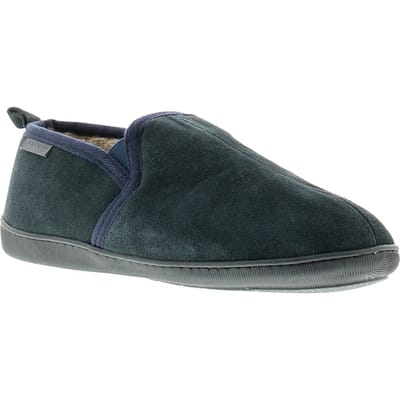 Hush puppies arnold leren heren pantoffels marineblauw