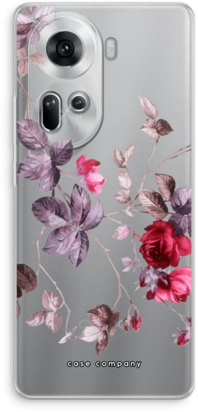 Case Company® - Hoesje geschikt voor Oppo Reno 11 hoesje - Mooie bloemen - Soft Cover Telefoonhoesje - Bescherming aan alle Kanten en Schermrand