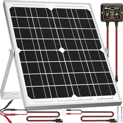 Zonnepaneelset 20W 12V met Druppellader en Upgrade-Controller voor Boot, Auto, Camper en Motorfiets