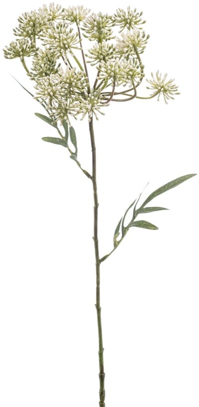 Emerald - Kunstbloem Dille 76cm wit/groen - Kunstplant voor binnen