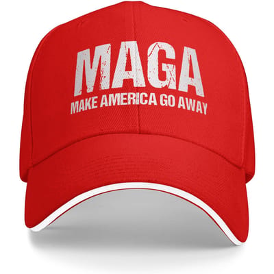 Maga Groenland Maga Chapeau Sandwich Adulte, Mode, Casquette de Baseball Chapeau Groenland Casquettes Snapback Réglables Casquette de Sport Casquettes d'Hiver One Size red