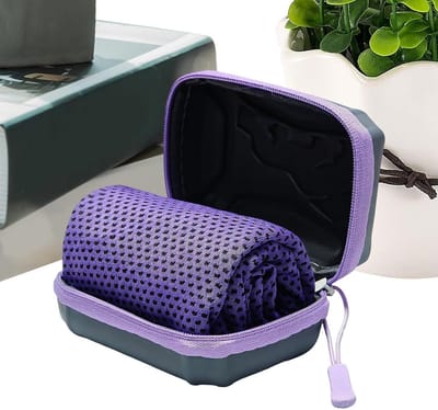 Sport Verkoelende Handdoeken - Nek Koeldoek - Directe Verkoeling - Snel Absorberend - 30x80 cm - Paars