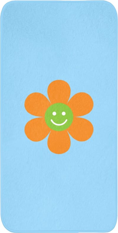WC mat 60x120 cm - Antislip - Bloem - Smiley - Kleurrijk - Toiletmat - Vloermat - Douchemat - Toilet tapijt - Toiletmatten
