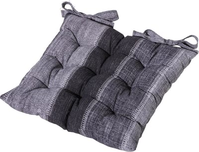 Madison Zitkussen Denim Stripe 46x46 cm grijs TOSCF364