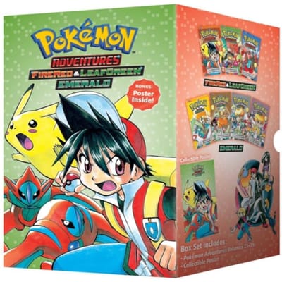 Pokemon Adventures FireRed & LeafGreen Emerald Box Set door Hidenori Kusaka Paperback Boek 9781421582788