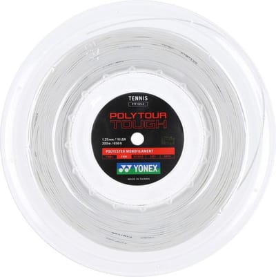 Yonex Tennissnaar Polytour Tough 1.25 Op Rol 200m Wit