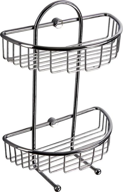 WillieJan Bad Doucherekje KD-5121 – 2 niveaus’s – Wandbevestiging – Hoogwaardig Messing – Verchroomd