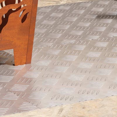 vidaXL - Trapmatten - 4 - st - 90 - x - 50 - cm - Zilver - Aluminium - Rechthoekig