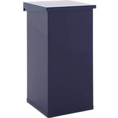 Dutch Design Carro-Lift afvalbak, brandwerend, hefdeksel, klepsysteem, B 300 x D 300 x H 600 mm, 55 l, blauw