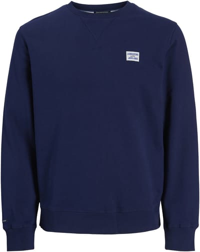 Jack & Jones - Heren Sweaters Furore Backprint Sweat Crew Neck - Blauw - Maat L