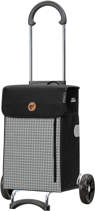 Andersen SHOPPER MANUFAKTUR Boodschappentrolley Scala Shopper Hente 36L Grey Veelkleurig 101cm