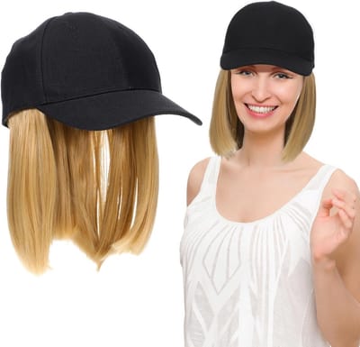 Verstelbare Canvas Hoed voor Dames met Haarverlenging, Beanie en Zomer Baseball Cap voor Hoge Temperatuur
