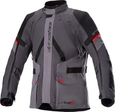Alpinestars Monteira Drystar XF Jas Donker Grijs Tar Grijs Fel Rood - Jas