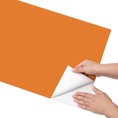 Coloray Meubel Wrap Folie - Oranje Meubelfolie - 50x100 cm - Meubel Wrap Folie Sterk oranje - Plakfolie Meubels - Minimalist Meubelfolie - Decoratiefolie Zelfklevend - Slaapkamer decoratie - Achtergronden en patronen