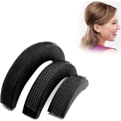 Lot de 3 Pièces Coussinets pour Cheveux Augmentation du Volume des Cheveux Puff Chignon Maker Éponge en Mousse Rehausseur Insert de Base Cheveux