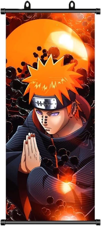 Naruto Anime Poster met Rolafbeelding en Manga Thema - Wanddecoratie 70 x 30 cm voor Fans van Anime en Videogames