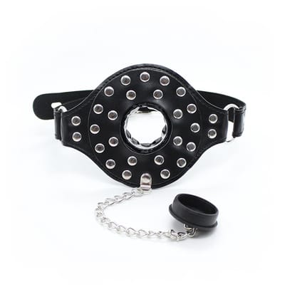 Smart Moves - Gag met Wastafelstop - PU Leer - Versierd met Studs