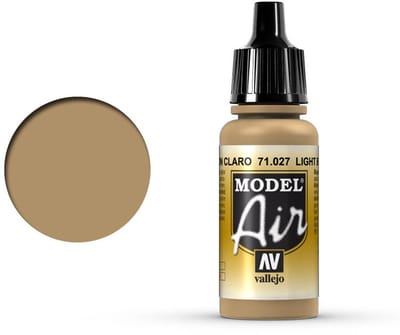 Vallejo Hobbyverf Acrylverf - 71027 Model Air Light Brown - Acryl Verf flesje - 17 ml