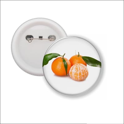 Button Met Speld - Manderijn
