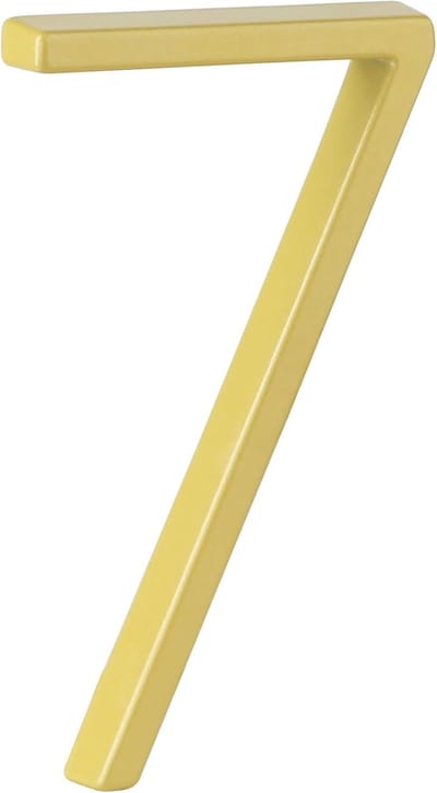 Huisnummer - Adresbord Modern - Buiten Deur - Zink Legering - 13x10cm - Goud