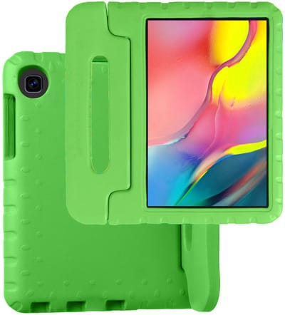 Hoesje Geschikt voor Samsung Galaxy Tab A 10.1 (2019) - Kinderhoes Shockproof Bumper - Kidsproof Case - Tablet Hoes - Kinder Hoes Cover - Groen