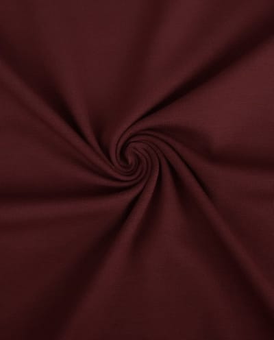 Tricot Stof Uni Donker Bordeaux Rood – 95% Katoen & 5% Elasthaan – Stretch Jersey 150 cm – Oeko-Tex – 220 gr/m² – Voor T-shirts