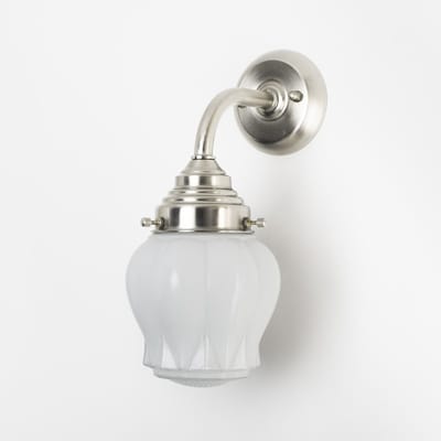 Wandlamp Eden Curve Matnikkel - Art Deco Trade