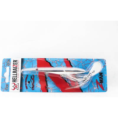 Leurre coulant Zman Hell Raizer Tail Blade 5 pouces chromé (3482)