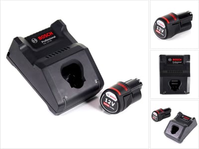 Bosch GAL 12V-40 Professional snellader voor 12V-accu's ( 1600A019R3 ) + 3,0 Ah accu ( 1600A00X79 )