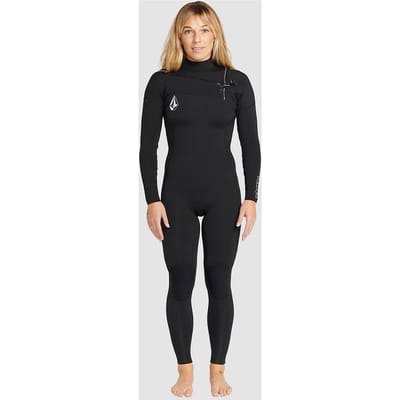 Volcom 3/2mm Chest Zip Full Wetsuit zwart