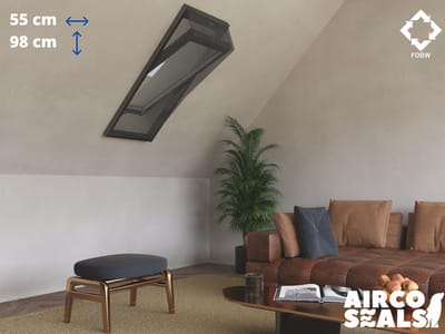 Insecten Hor Dakraam – 55 x 98 cm – Hor Geschikt voor Velux CK04 | Fakro/Optilight 02 | LuXtra C4A - Insect Raamhor - Vliegenhor – Velux Tuimelvenster Oplossing