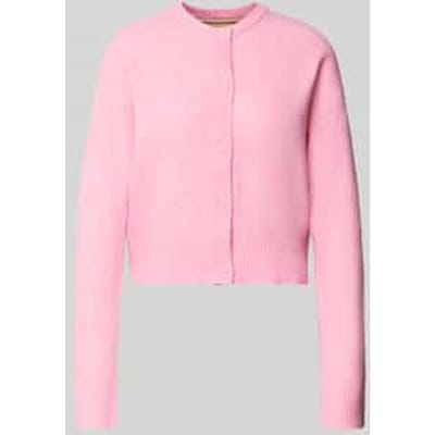 Regular fit gebreid jack met wol Model 'NATALIE'