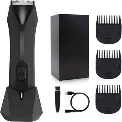 Body Haar Trimmer - Groomer Scheerapparaat - Persoonlijke Verzorging - Nat en Droog Gebruik - 15.3 x 4.6 cm - Zwart
