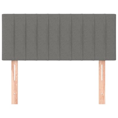 vidaXL - Hoofdbord - 100x5x78/88 - cm - stof - donkergrijs