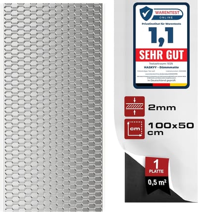 Zelfklevende Geluidsisolatie Plaat - Aluminium Butylrubber - 0,5 m² voor Auto