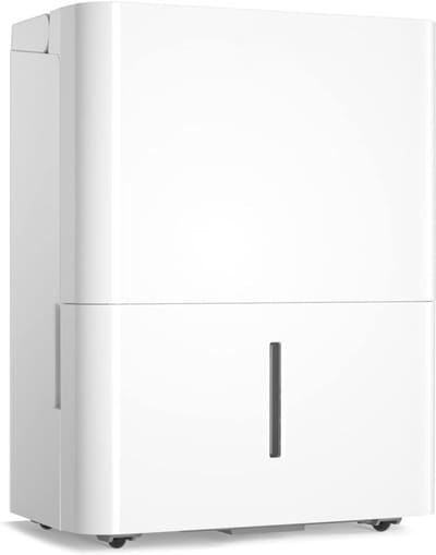 Aurixi® Luchtontvochtiger en luchtreiniger - Luchtontvochtiger slaapkamer - Luchtontvochtiger - Wit - 35cm x 25cm x 51cm