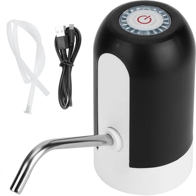 Draagbare Intelligente USB Elektrische Flessenwater Dispenser Drinkwaterpomp voor Thuisgebruik zwart
