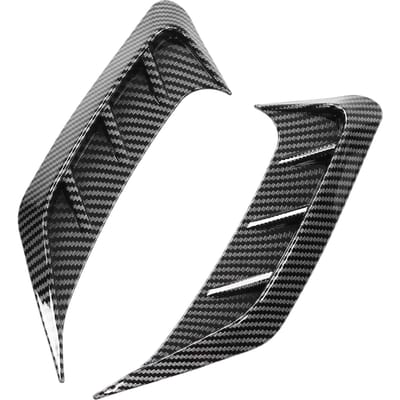 Paar Achterlicht Zijwenkbrauwen Frame Koolstofvezel Stijl Verouderingsbestendig Universele Modificatie black