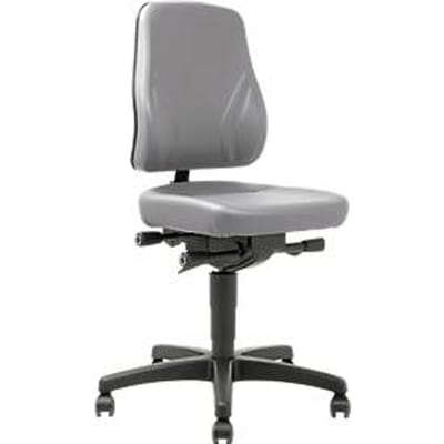 Bureaustoel All-In-One Trend 9633, met wielen, kunstleer, skai grijs