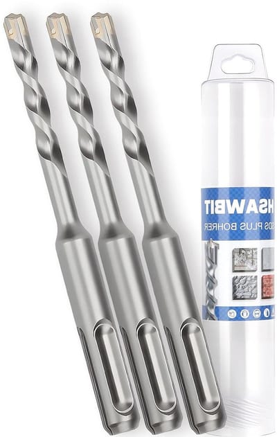Betonboren Set - Hamerboren - Muren Boren - 4 Snijkanten - 6 x 110 mm - Niet Gecoat